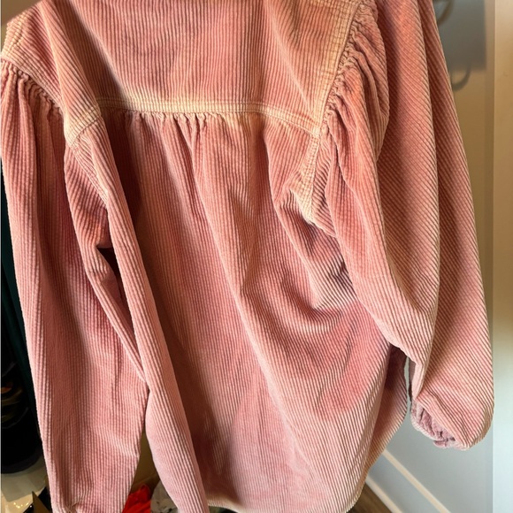 American Eagle Corduroy Button Up Pink - Picture 2 of 4
